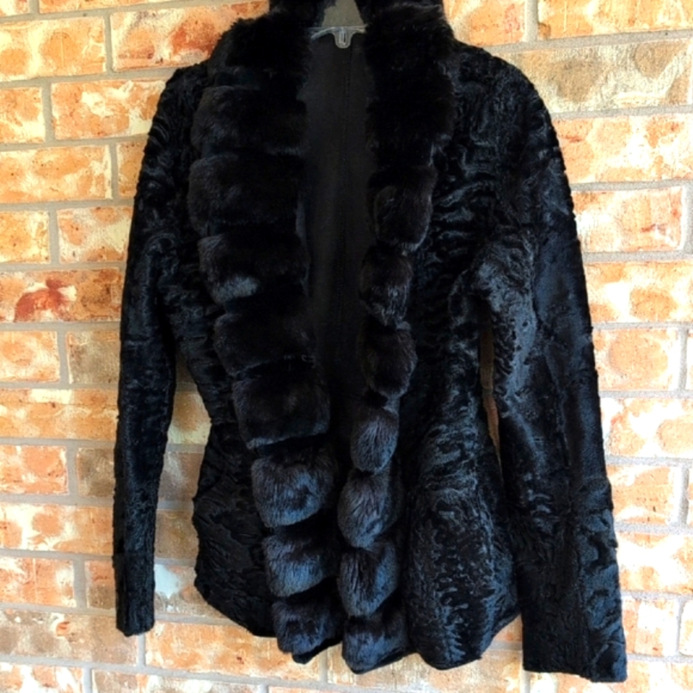 Saks Reversible Fur/Suede Women's Jacket